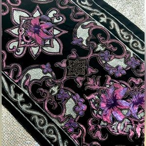 Lucy Silk Shawl w/velvet